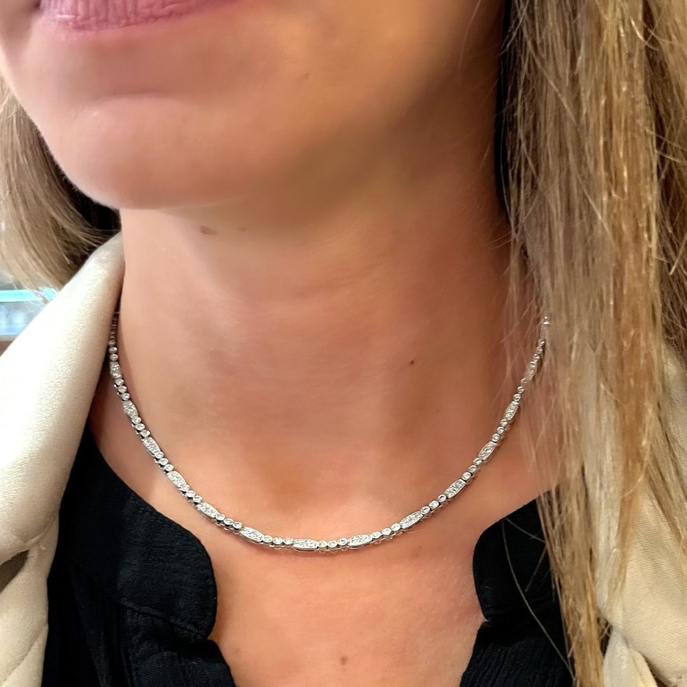 Penny Preville Diamond Necklace 18KT White Gold